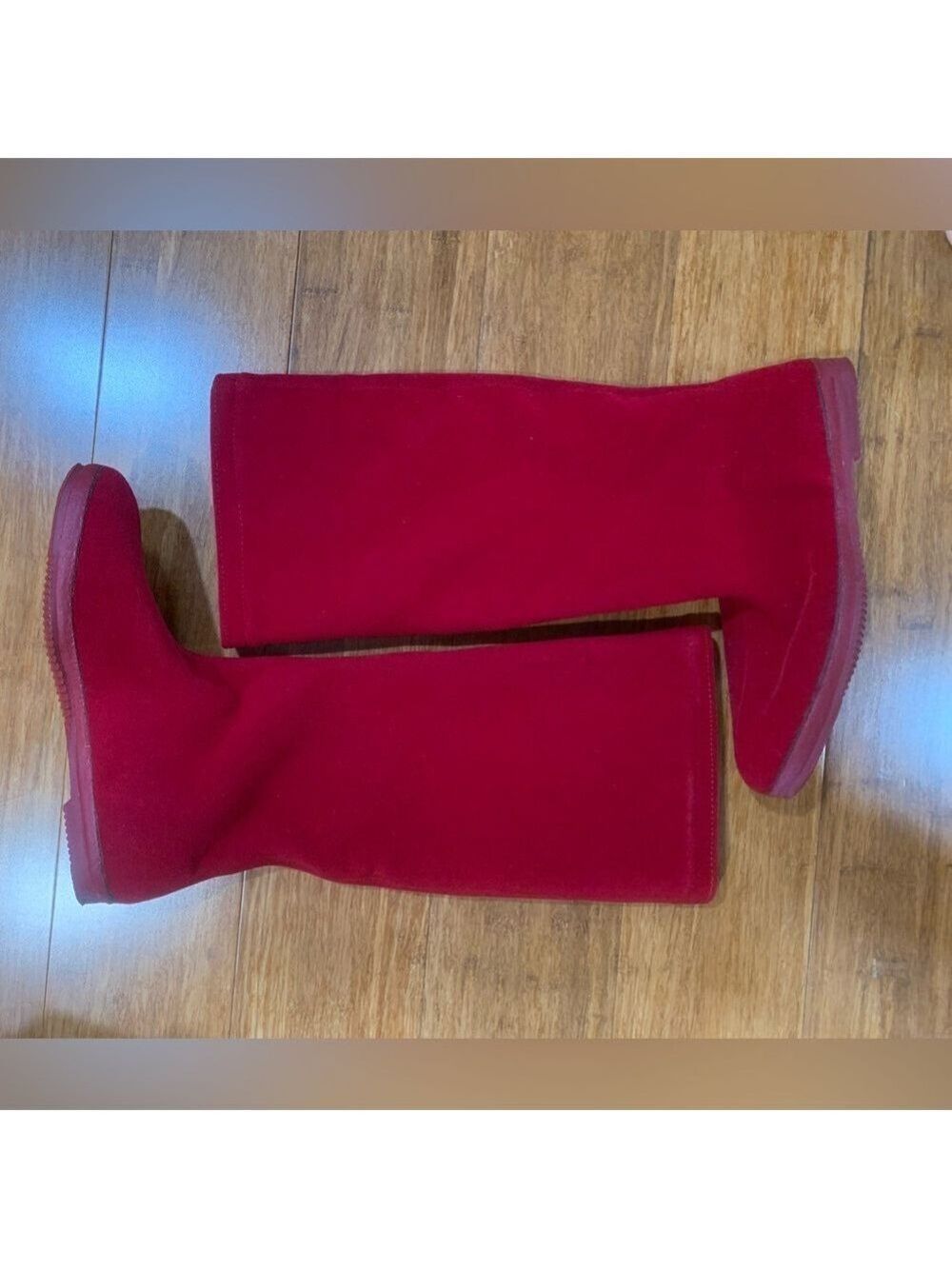 Vintage 60’s Eskiloo knee high dark red insulated boots size 9